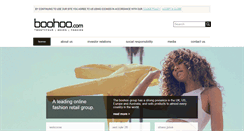 Desktop Screenshot of boohooplc.com